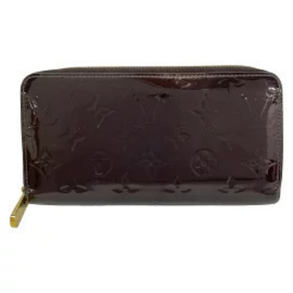 LOUIS VUITTON Zippy Wallet Long Amarante Purple Leather